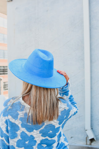 Rancher Hat in Cornflower Blue