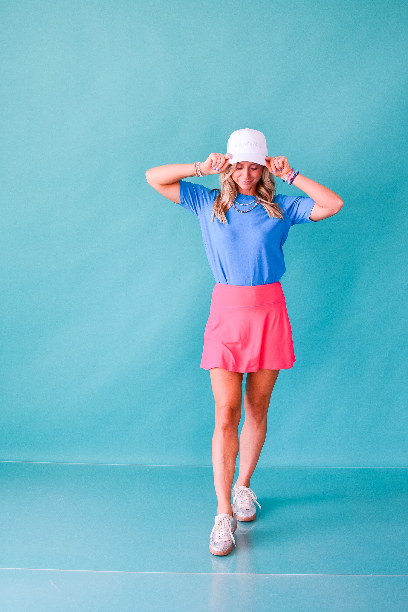 Kate Classic Boxy Fit Tee in Ocean Blue - RESTOCK