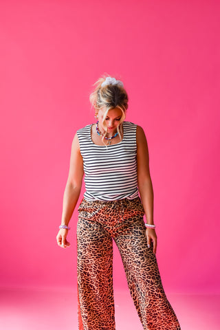 Damon Stripe Square Neck Tank