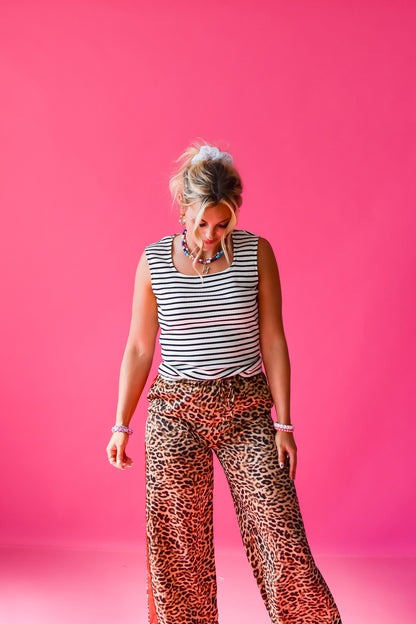 Damon Stripe Square Neck Tank