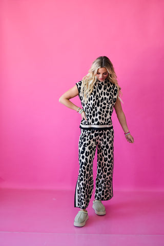 Kira Leopard Lounge Set