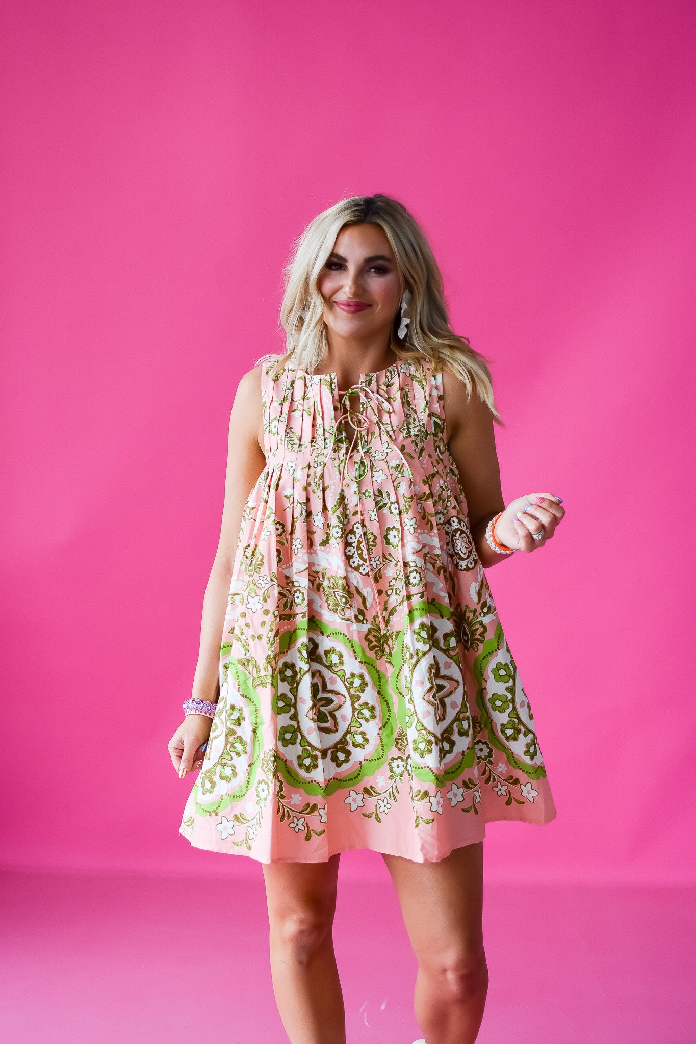 blythe mini dress Blythe Cotton Tie Back Mini Dress