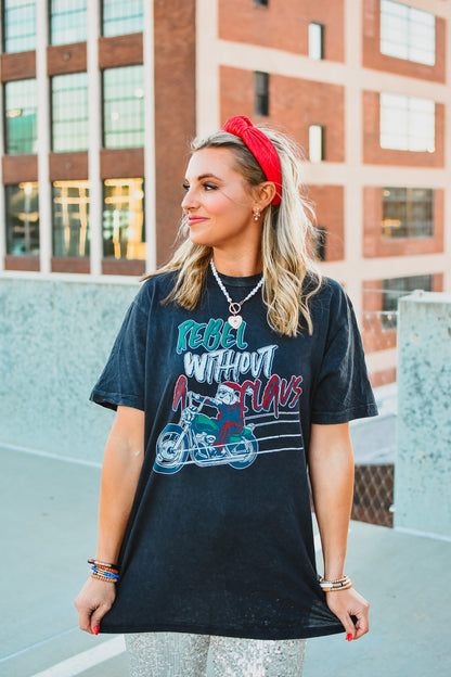 Rebel Without a Claus Graphic Tee - RESTOCK