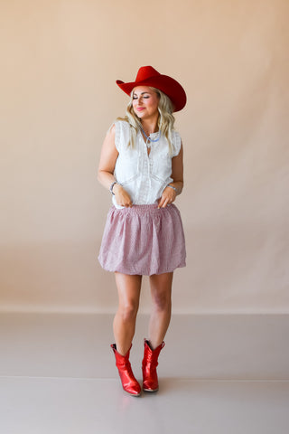 Langley Gingham Bubble Skirt