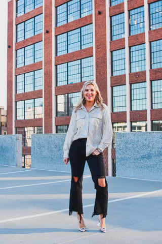 Danielle Sequin Button Down Top