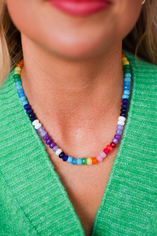 Rainbow Necklace Luxe - OG Gemstone