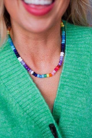 Rainbow Necklace Luxe - OG Gemstone