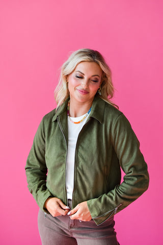 Donna Suede Jacket