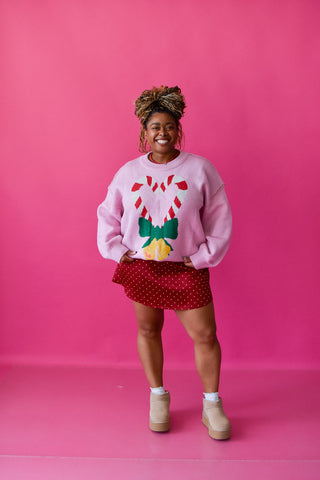 Julianna Polka Dot Skort In Red