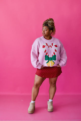 Julianna Polka Dot Skort In Red