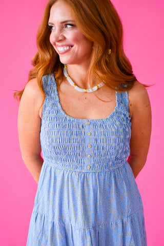 Gilly Gingham Midi Dress