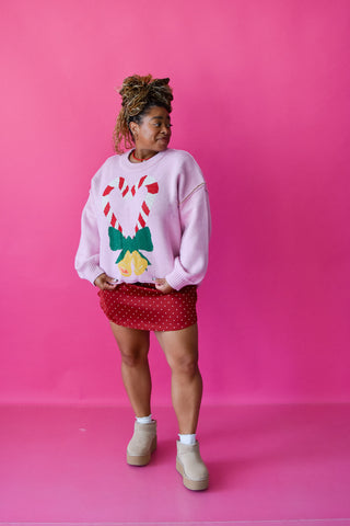 Julianna Polka Dot Skort In Red