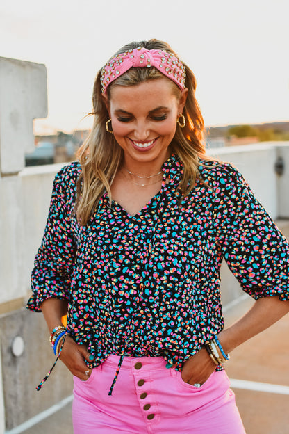 Sasha Leopard Top
