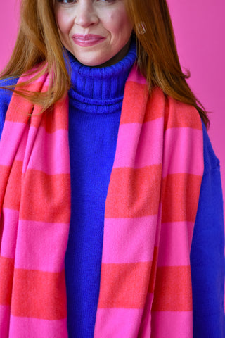 Calypso Scarf in Pink/Red