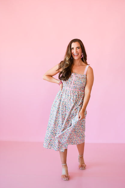 Blake Floral Midi Dress