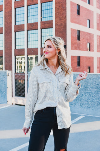 Danielle Sequin Button Down Top