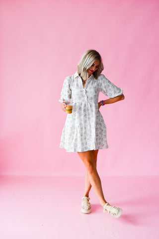 Magdelan Floral Mini Dress