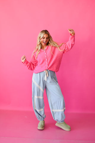 Piper Cardigan - Bubblegum