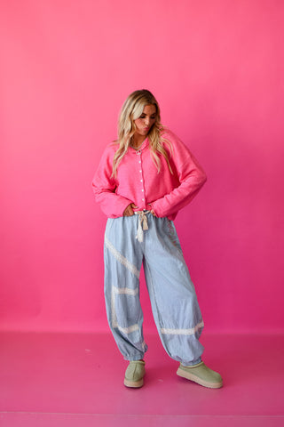 Piper Cardigan - Bubblegum