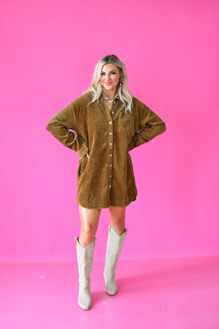 Junie Corduroy Dress