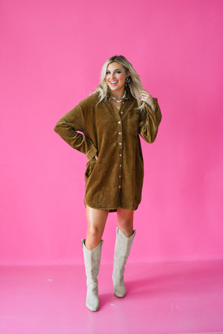 Junie Corduroy Dress