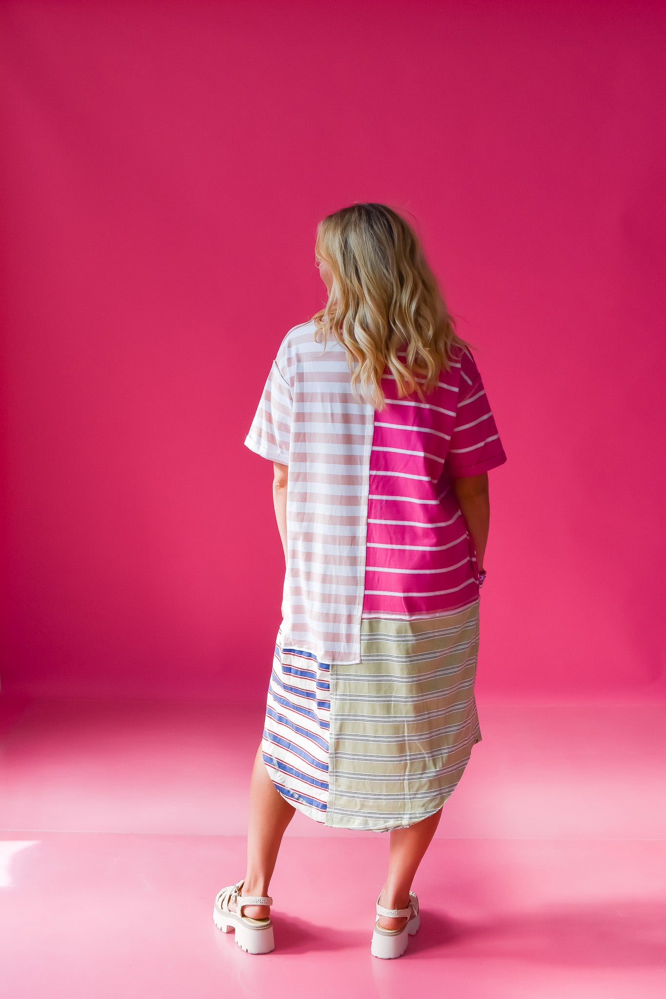 Breck Stripe Midi Dress