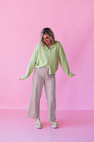 Piper Cardigan in Lemongrass