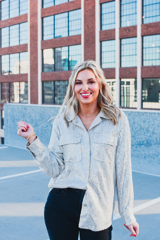 Danielle Sequin Button Down Top