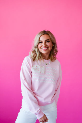 Lane USA Flag Sweatshirt