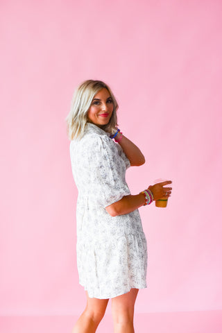 Magdelan Floral Mini Dress
