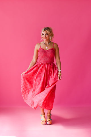 Jameson Gingham Maxi Dress