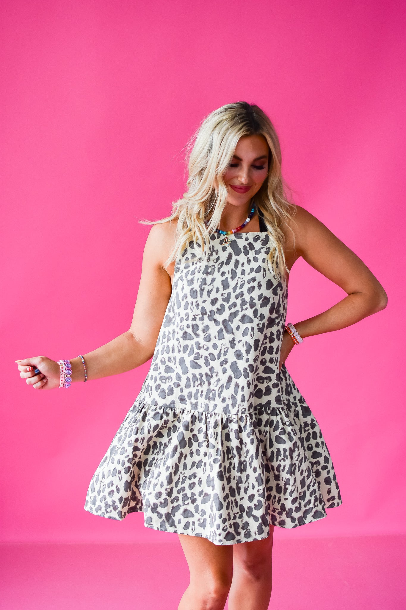 Tatum Leopard Mini Dress