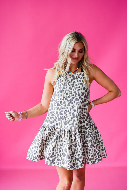 Tatum Leopard Mini Dress