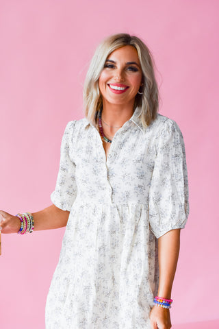 Magdelan Floral Mini Dress