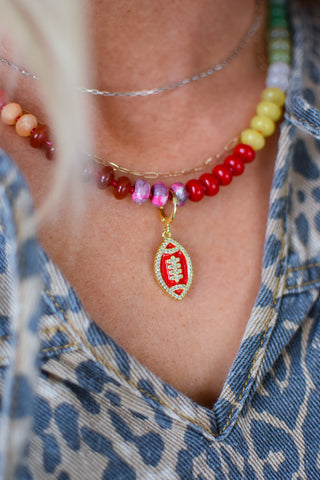 Red Football Charm RESTOCK