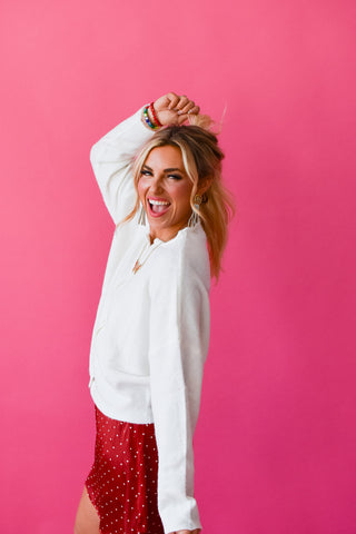 Julianna Polka Dot Skort In Red