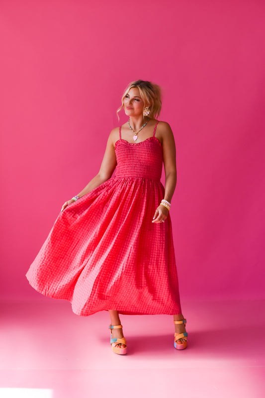 Jameson Gingham Maxi Dress