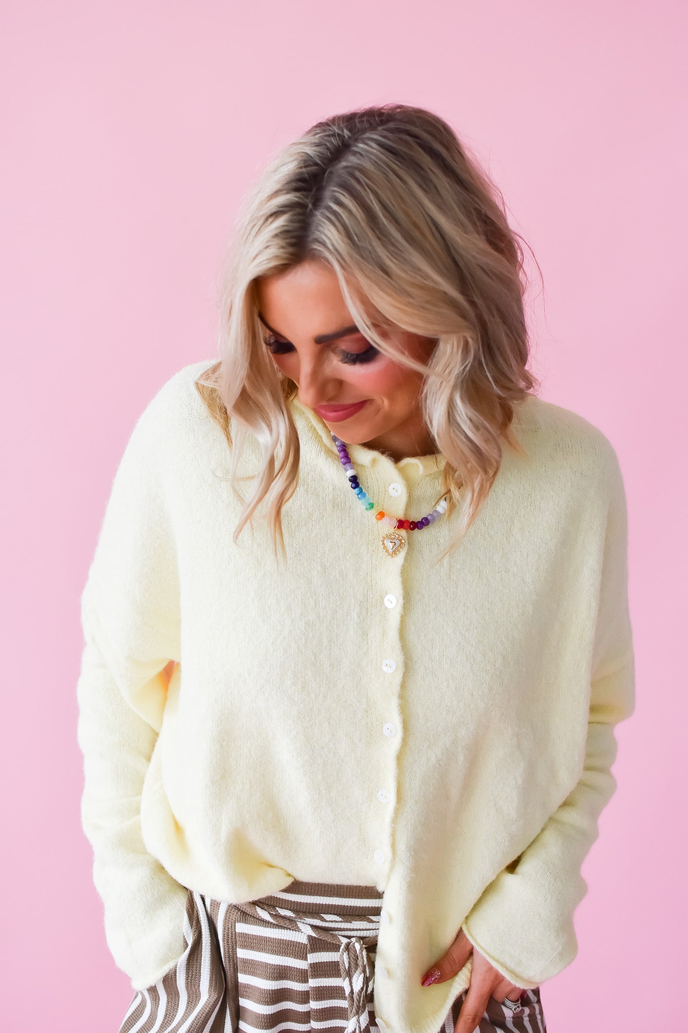 Piper Cardigan in Butter Yellow