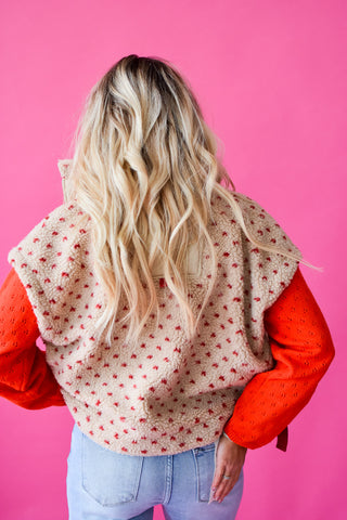 Wendy Polka Dot Sherpa Vest
