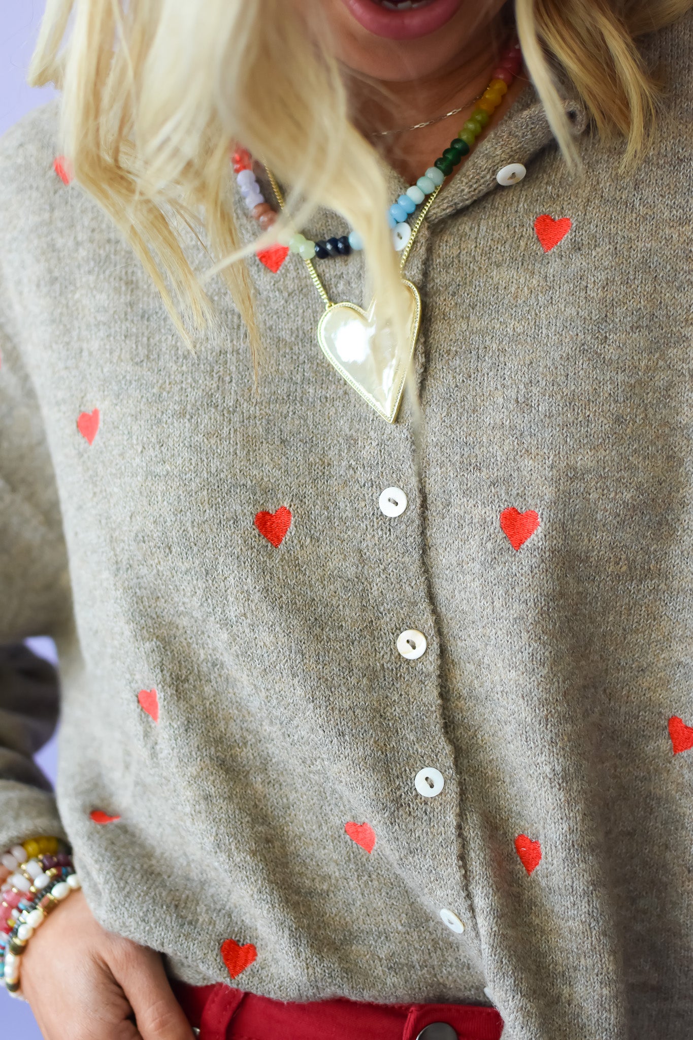 Piper Cardigan - Mocha Heart