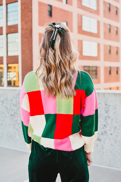 Gianna Checkered Sweater