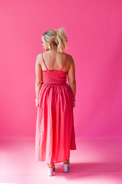 Jameson Gingham Maxi Dress