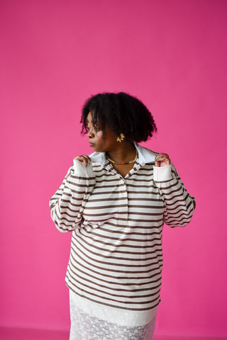 Mira Oversized Rugby Top