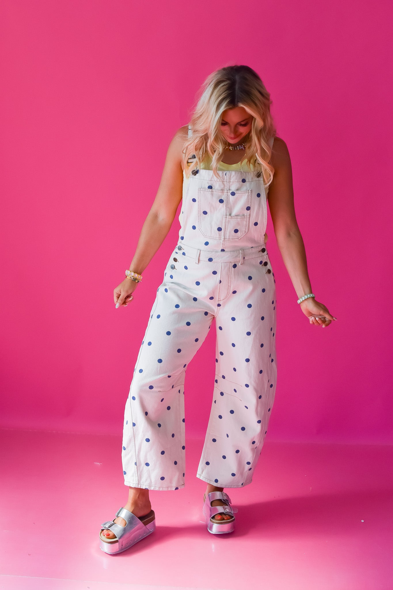Gemma Polka Dot Barrel Overalls *PREORDER*