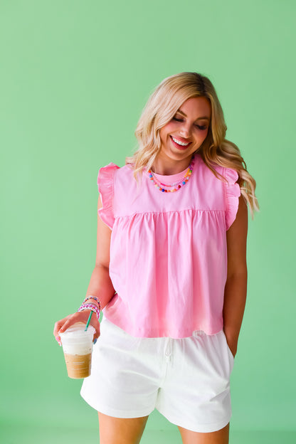 Alicia Ruffle Sleeve Top