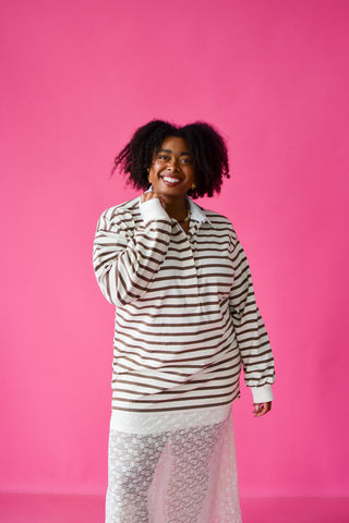 Mira Oversized Rugby Top