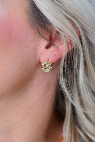 Gold Knot Stud