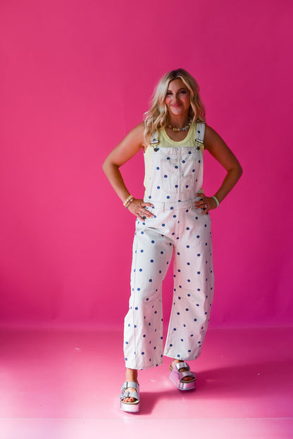 Gemma Polka Dot Barrel Overalls *PREORDER*