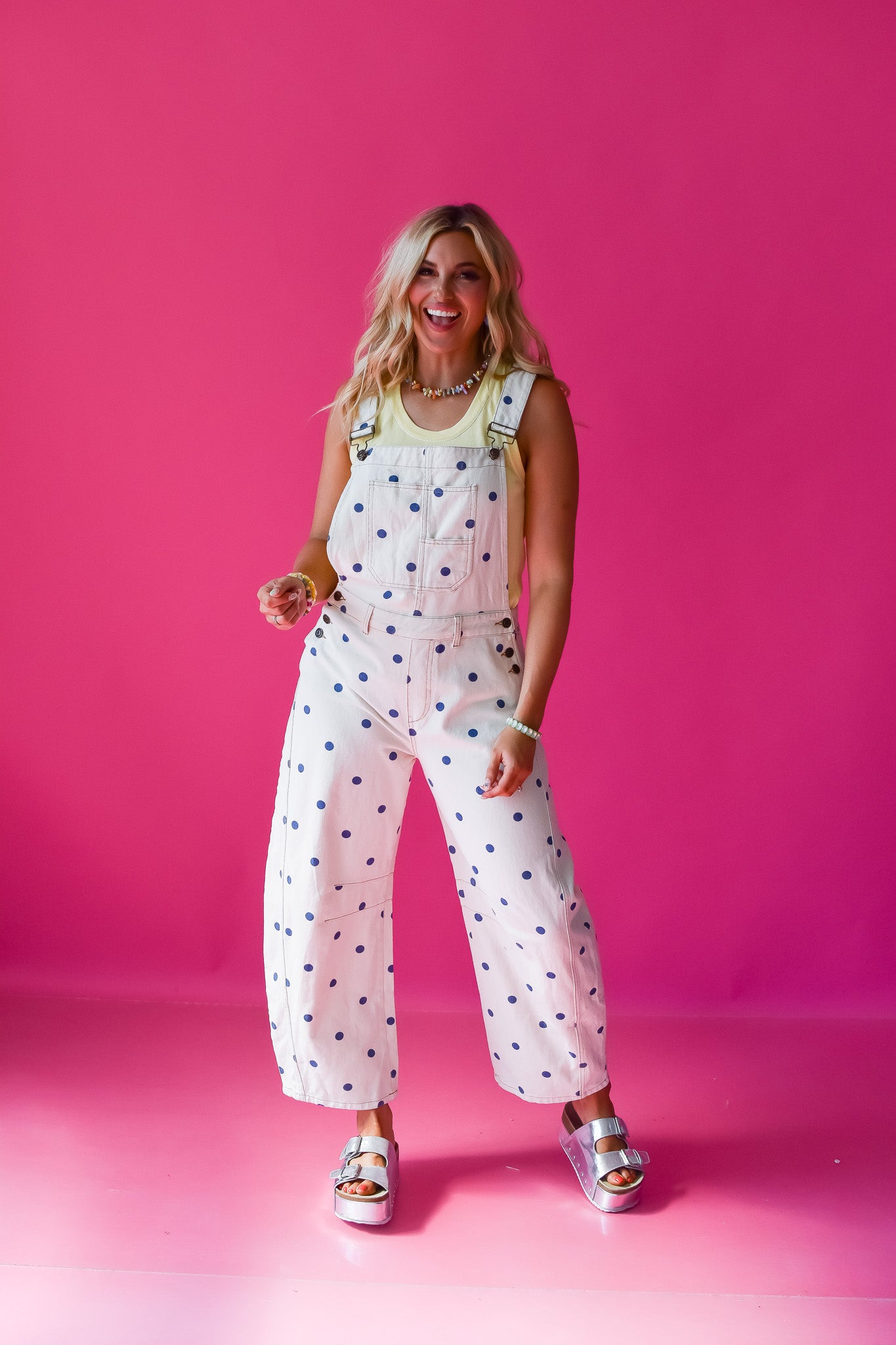 Gemma Polka Dot Barrel Overalls *PREORDER*