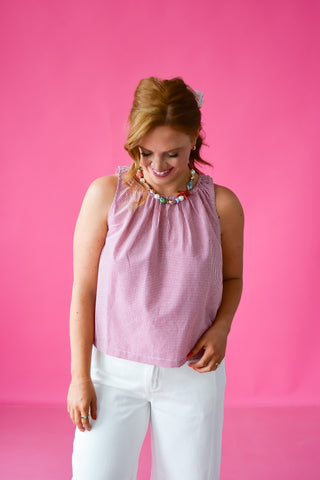 Jessi Gingham Top